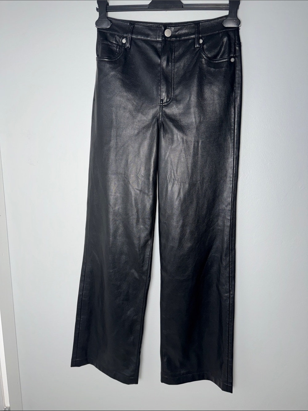 BLANKNYC Faux Leather Franklin Rib Cage Straight Pants/Size 25 - Picture 3 of 9